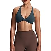 Aoxjox Women's Workout Sports Bras Fitness Satara Low Impact Bra Yoga Crop Tank