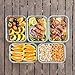 Bayco Large Glass Meal Prep Containers, 5 Pack, 36oz | 4.5cups, Food Storage With Lids, Airtight Bento Boxes, BPA Free & Leak Proof