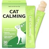 Doctor By Cat Calming Stress and Anxiety Relief Supplement Anti Stress Relaxant Sedative overgrooming with Lactium, L-Tryptophan 30 lickable Formula Individually Packaged, Chicken (1 Pack)