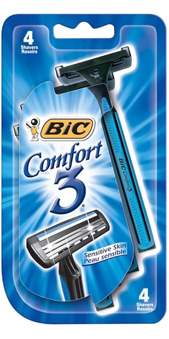 Bic Comfort 3 Men Shaver 4 Ct Amazon Com Grocery Gourmet Food