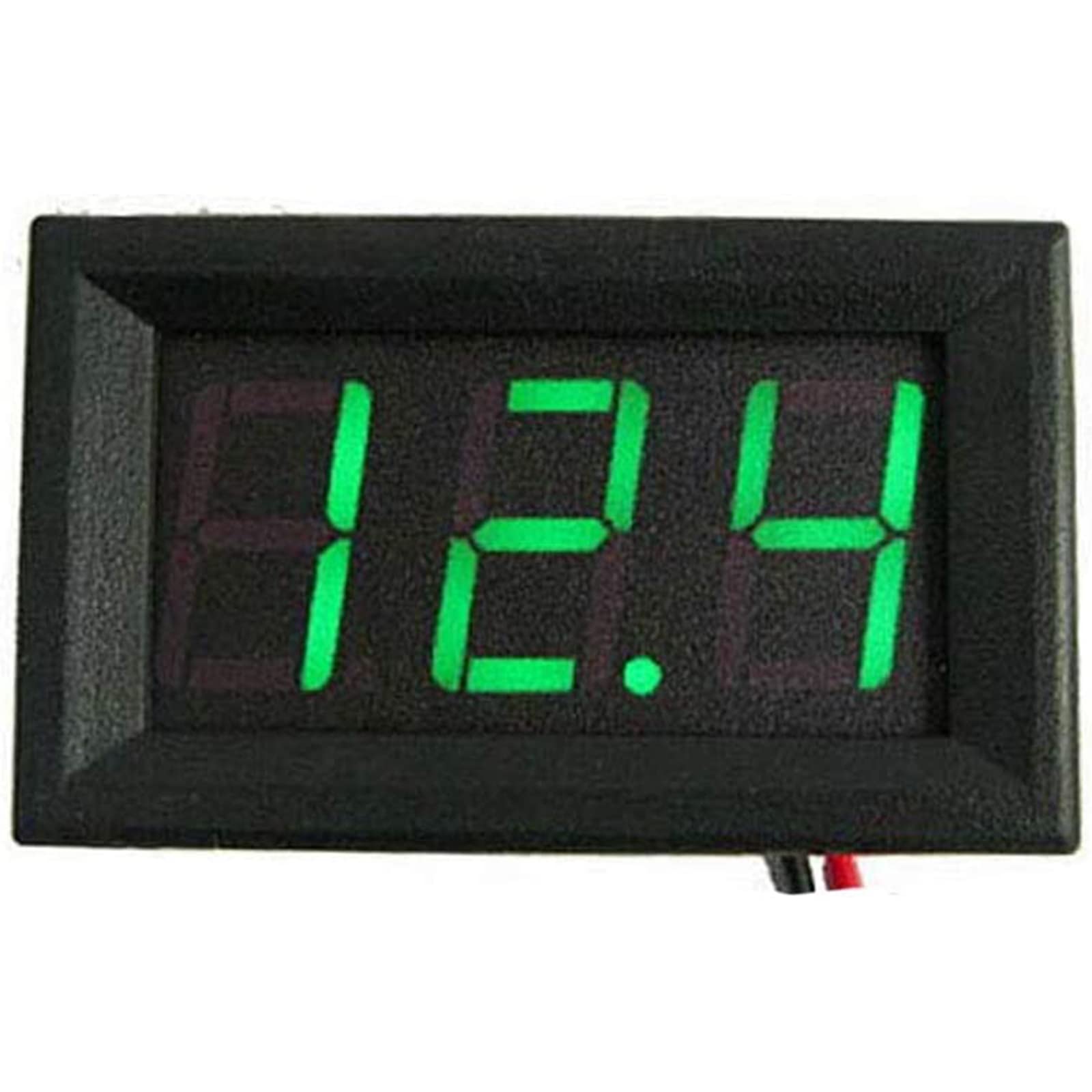 MACHSWON Digital Voltmeter LED Digital Display Panel DC 4.70-30V Voltage Meter 0.56-inch DC Voltmeter for Car and Motor Green