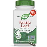 Nature's Way Nettle Leaf, Traditional Urinary Support Supplement*, 100 ct | 870 mg per 2-Capsule Serving, Nettle Herbal Supplement, Non-GMO Project Verified, Vegan, 100 Easy-To-Swallow Capsules