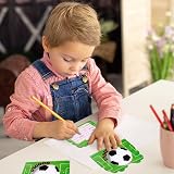 OFFCUP Kids Football Party Invitations - 20 Pack Birthday Cards for Boys Girls view 6