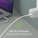 Belkin 65W Dual USB-C GaN Fast Charger PD 3.0 iPhone iPad MacBook Samsung Pixel view 7