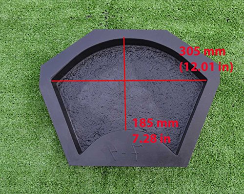 Sold 2pcs PLASTIK MOLDS Stone Border Flower Garden Garden Decor Edging S38