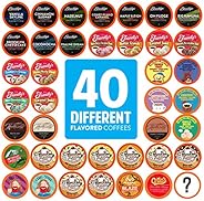 Two Rivers Coffee Flavoured Coffee Pods Variety Pack Single-Cup, Compatible with Keurig 2.0 K-Cup Brewers, 40 