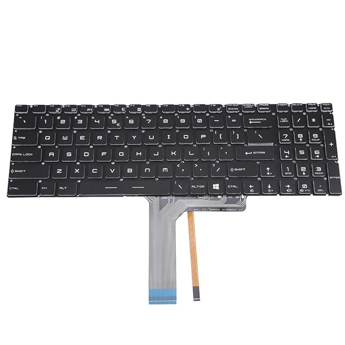 Zerone Tastatur mit Hintergrundbeleuchtung für MSI Mechanical Illuminated Keyboard GS60 GS70 GT72 GL62 GL72 Notebook