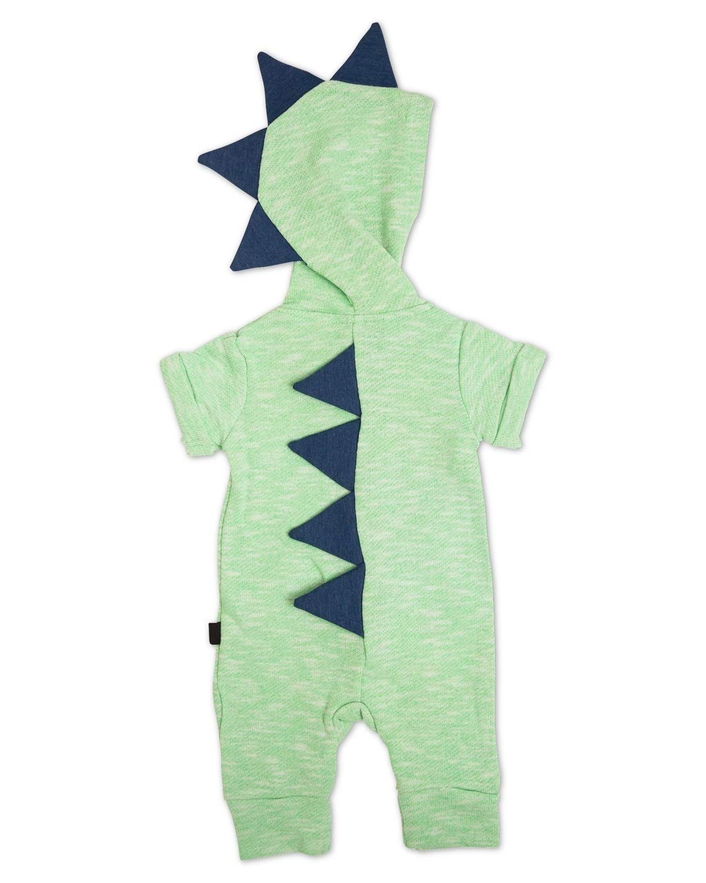 Littlest Prince Couture Thick Black Stripe & Red Accent Long Sleeve Dino Hoodie Shirt