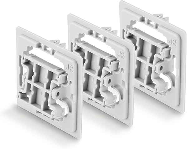 Smart Home 3tlg Unterputz Adapter Set fr Jung J2 Schalter Jung AS591WW Wippe fr SchalterTaster