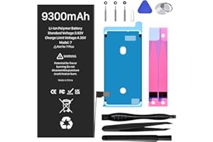 [9300mAh] Battery for iPhone 7, 2025 New Upgrade High Capacity 0 Cycle Battery Replacement for iPhone 7, A1660 A1778 A1779 wi