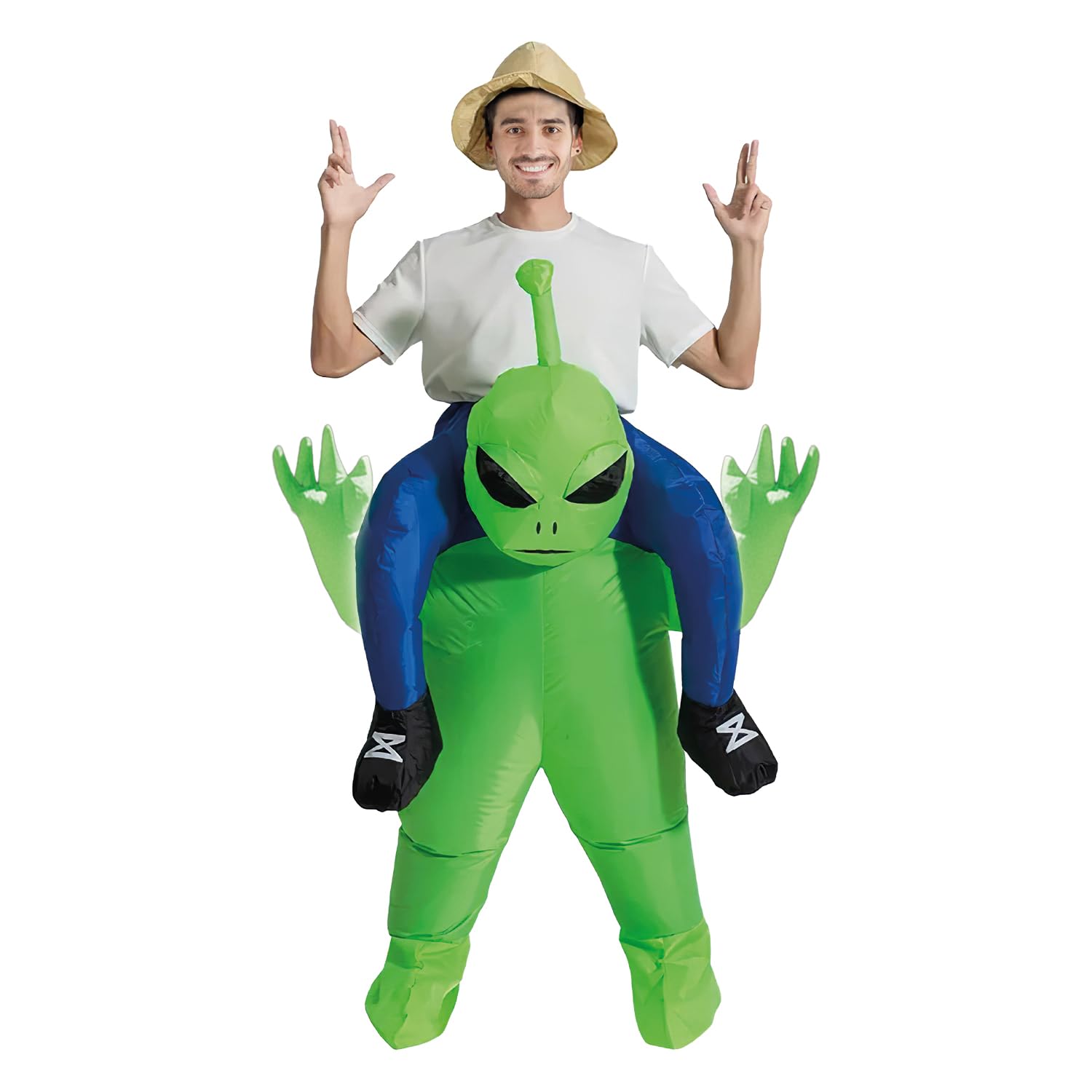 AirSuit® Inflatable Extraterrestrial Costume for Adult | E.T. Costume Alien Disguise | Adult Size 160 to 190cm |100% Polyester | Easy and Pleasant to Wear | Resistant | Inflating System | OriginalCup® — image 1