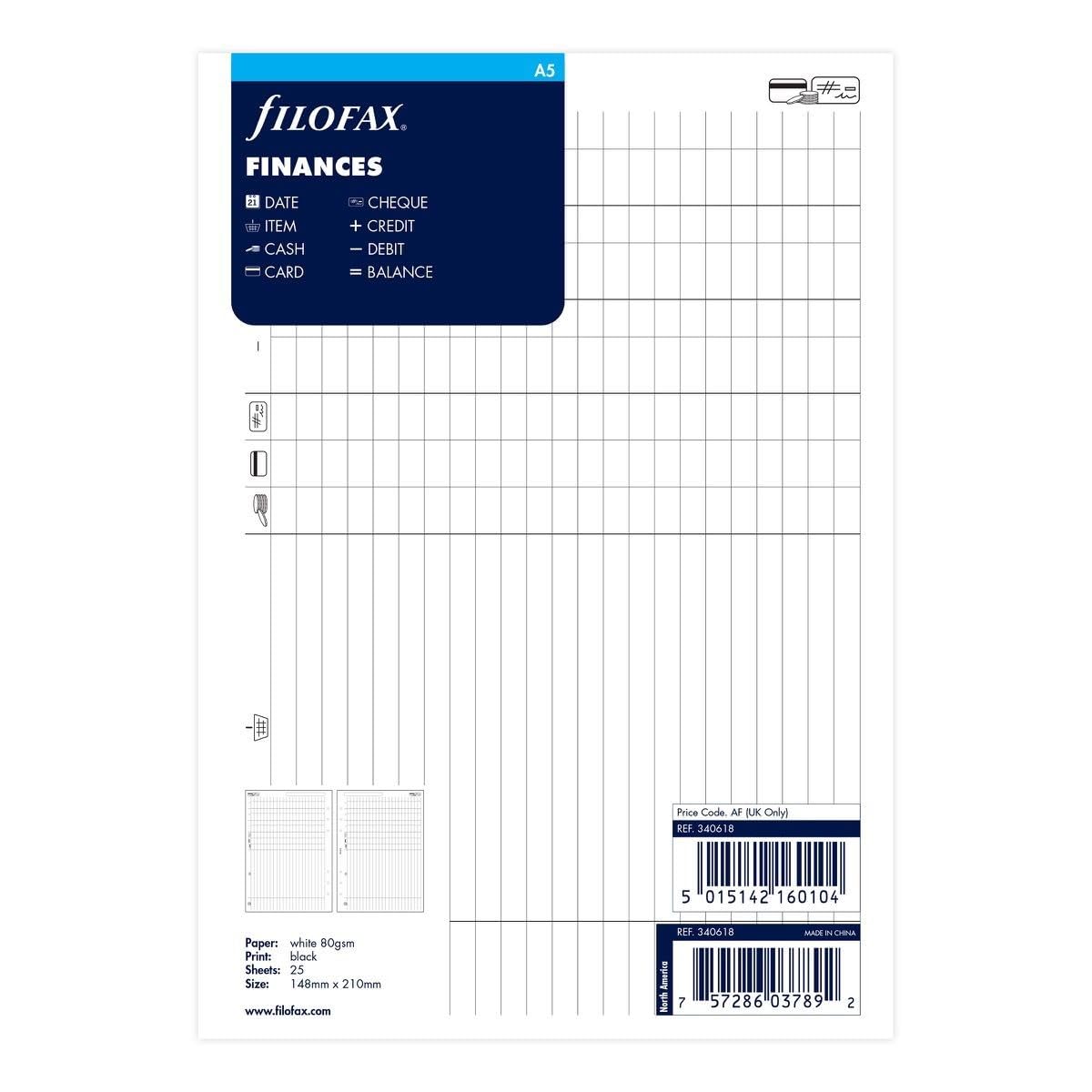 Filofax A5 Finances — image 1