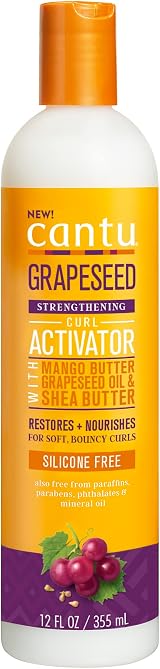 Cantu Grapeseed Curl Activator Cream 355ml - Hydrating Defining Moisturizer view 1
