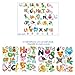 HomeEvolution ABC Animals Alphabet Baby Nursery Kids Peel and Stick Educational Wall Arts Sticker Decals