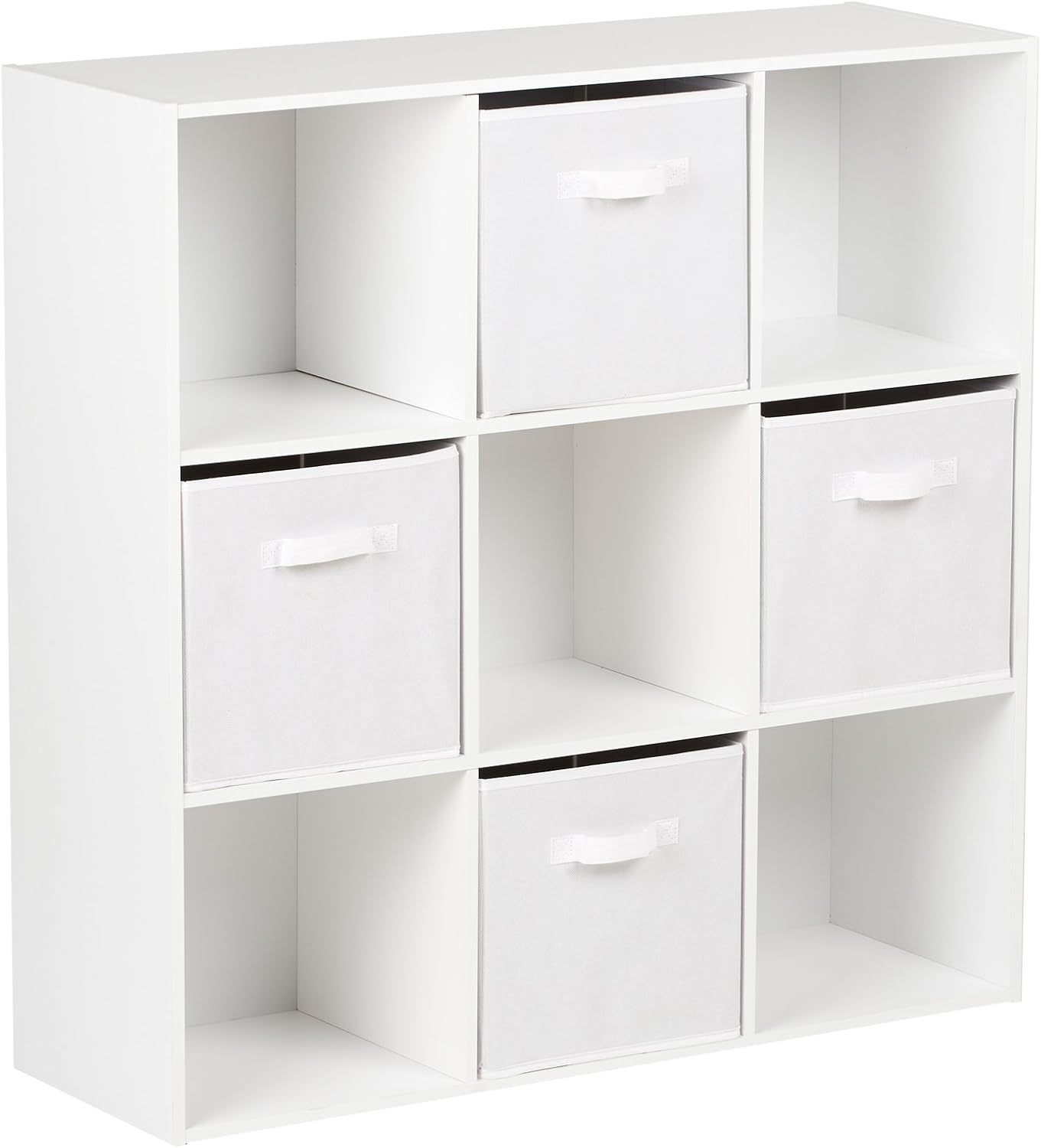 Hartleys White 9 Cube Unit 4 White Storage Drawers Amazon Co Uk