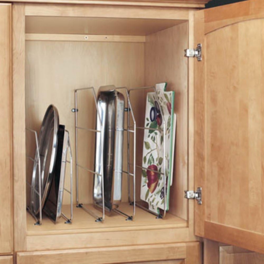 Rev-a-Shelf Tray Divider with Clips - White