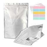 50pcs 1 Gallon Mylar Bags for Food Storage, 10 Mil
