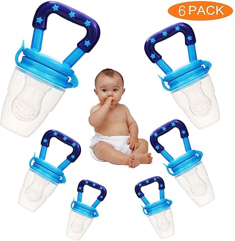 Alimentador de frutas para bebés - WENTS 6PCS Baby Fruit Feeder ...