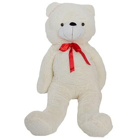 Plüschbär / Kuschelbär Josie XXL in Weiss - Riesen Teddybär mit eleganter Schleife