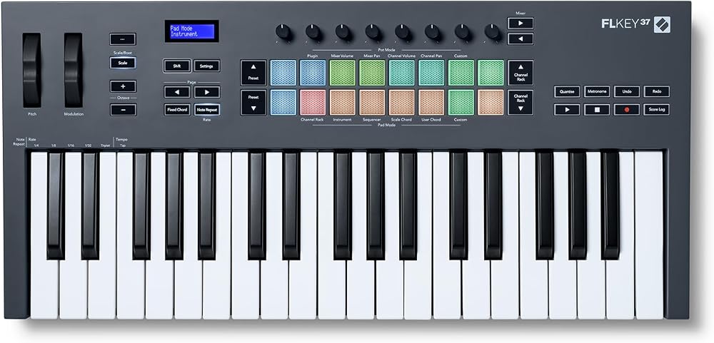 Novation FLkey 37 MIDI Keyboard Controller for FL Studio with Scale & Chord