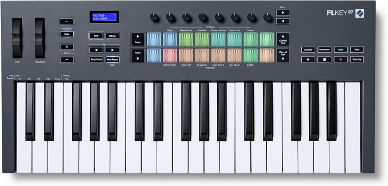 Novation FLkey 37 MIDI Keyboard Controller for FL Studio with Scale & Chord