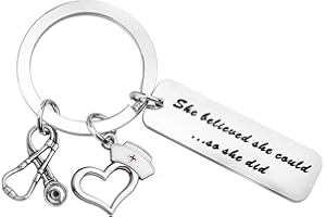 MYOSPARK Physician Assistant Gift She Believed She Could So She Did PA Keychain Medical School Graduation Gift PA Gift