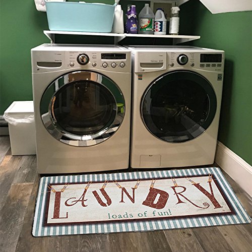 Ukeler Laundry Rug, Non Skid Laundry Room Cheap Wash House