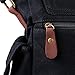 ibagbar Men's Canvas Messenger Bag Laptop Bag Shoulder Bag Computer Bag Satchel Bag Bookbag School Bag Working Bag College Bag Business Bag ipad Bag Black