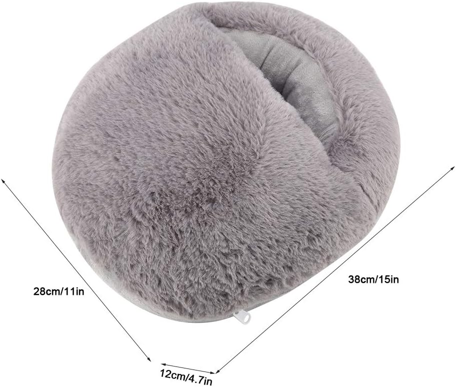 Haofy USB Foot Warmer, Electric Heated Foot Cushion Heater for Men and Women Comfortable Soft Heated Slippers - Image 3
