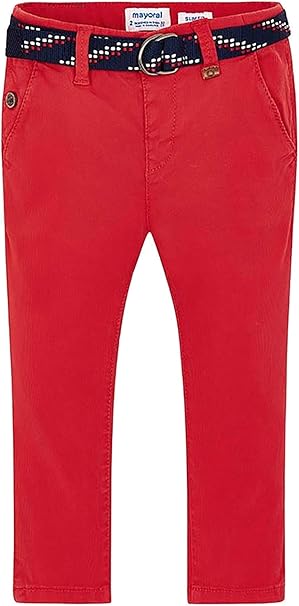 boys red chino