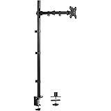 VIVO Extra Tall Single Monitor Desk Mount Stand 39 inch Pole. Features Full Adjustability - Tilt and Articulation, Holds 13 t