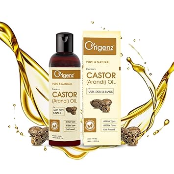 Origenz Premium Castor Oil for Hair & Skin Care 100ml