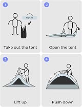 Glymnis Pop Up Beach Tent Large 4-6 Person Instant Sun Shelter UV 50+ view 8