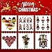 WEWILL 3 PCS Christmas Santa Elk Snowman Wine Bottle Cover 3D Sweater Design Set of 3 Xmas Home Party Decoration for Family, 14 inch