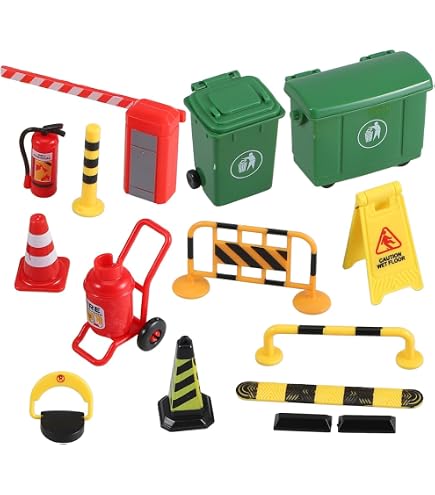 95/75pcs Miniature City Traffic Cones For Kids Clas Produktbild-Vorschau 5