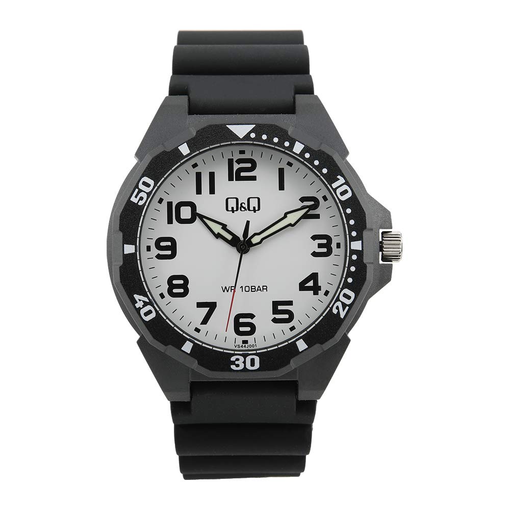 Buy Q&Q Analog White Dial Men's WatchVS44J001Y at Amazon.in