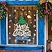 Christmas Windows Stickers Wall Stickers,Ikevan PVC Decal Removable Art Merry Christmas Wall Stickers Decorative Wallpaper 60X90cm