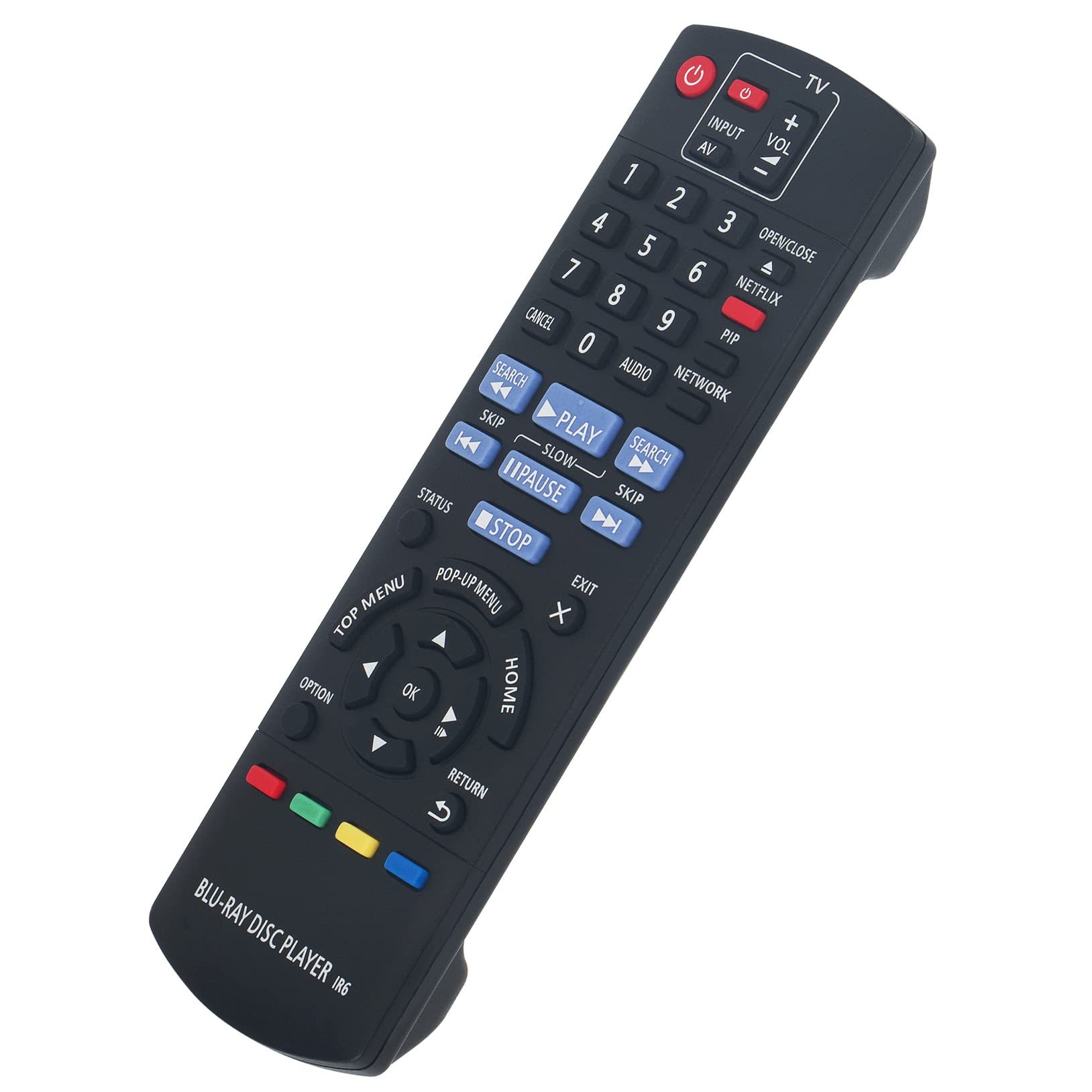 Replacement Remote Control Fit for Panasonic Blu-ray Disc Player DMP-BD871DMP-BD87 DMP-BD77 DMP-BD77EB Remote N2QAYB000739 Sub N2QAYB000734 N2QAYB000736
