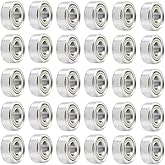 Saipe 30Pcs 693ZZ Ball Bearings, High Speed Silent Small Bearing Deep Groove Double Shield Bearing Miniature Carbon Steel Bea