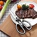 Kitchen Scissors Stainless-Steel Multi-Purpose Heavy-Duty Dishwasher Safe Scissors for Cutting Chicken, Poultry, Seafood, Meat, Vegetables, Herbs, Food and Gaden - Black