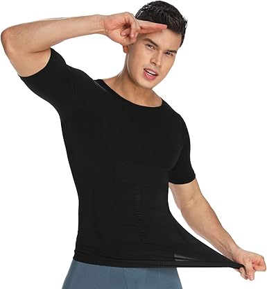mens chest and stomach compression shirt