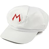 Armycrew Mario Luigi Wario Waluigi Fire Mario Embroidered Costume Newsboy Hat