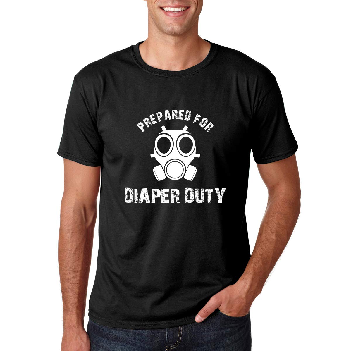  Prepared For Diaper Duty - New Daddy Pregnancy Announcet Humor - T-shirt