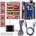AUKUYEE CNC Shield Contoller Kits for 3D Printer, Includes CNC Shield V3.0,Nema 17 Stepper Motor, A4988 Stepper Motor Driver, Heat Sinks, Perfectly Compatible with GRBL
