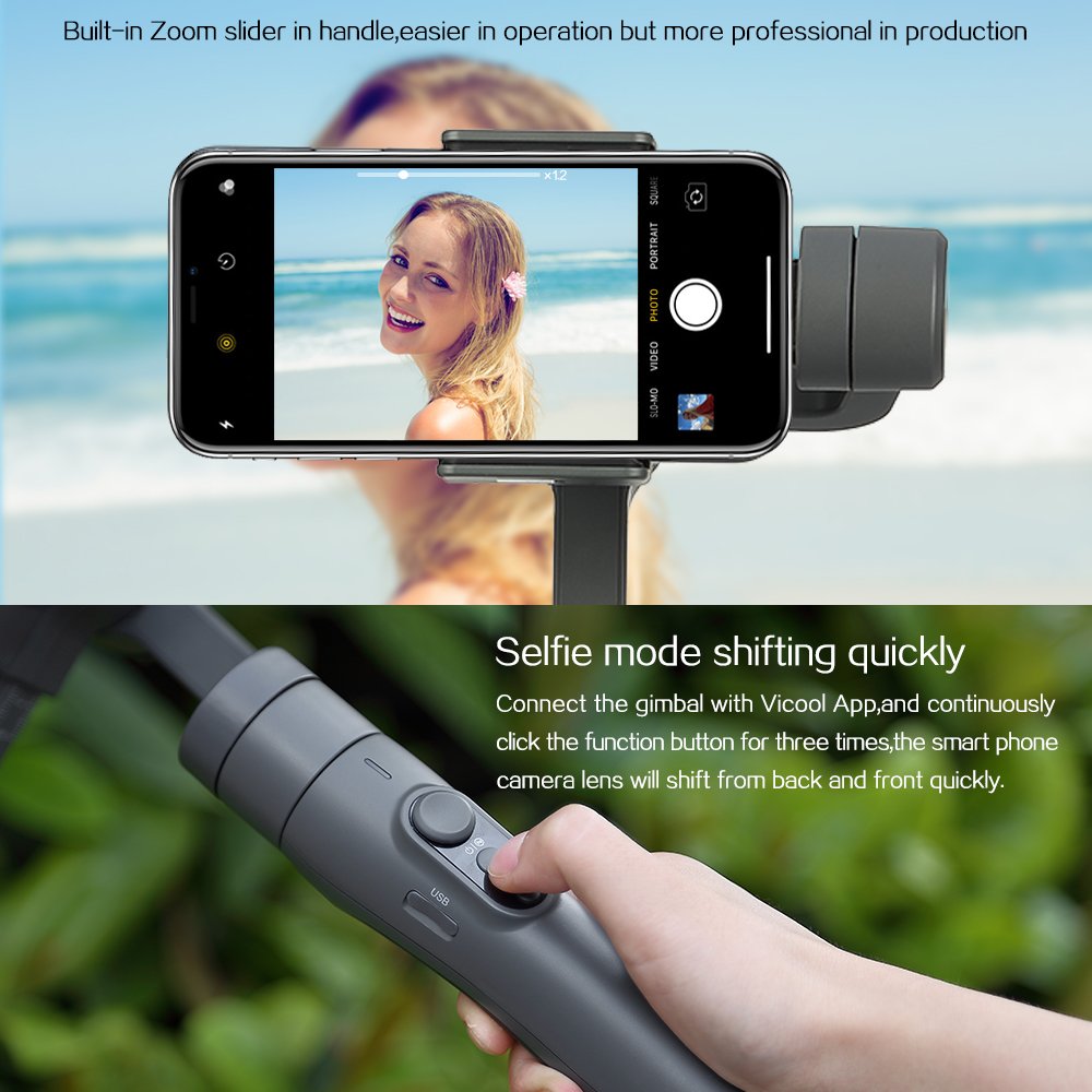 FeiyuTech Vimble 2 3-Axis Extendable Handheld Gimbal Stabilizer for Smartphone