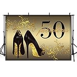 MEHOFOTO Gold Photo Background Fabulous 50 High