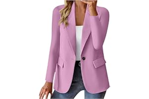 TIMIFIS Womens Blazers Business Casual Open Front Suit Jackets Long Sleeve Fully Lined Work Office Professional Cardigans