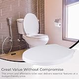 ARVO Soft Close Toilet Seat Fits Most Standard Oval Pans White view 4