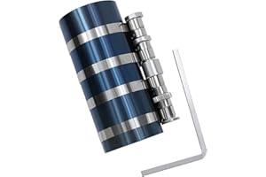 Xastro 6'' Piston Ring Compressor Tool Adjustable Ratchet Piston Ring Installation Tool Adjustable Compression Range 2.4"-7.6" Car Engine