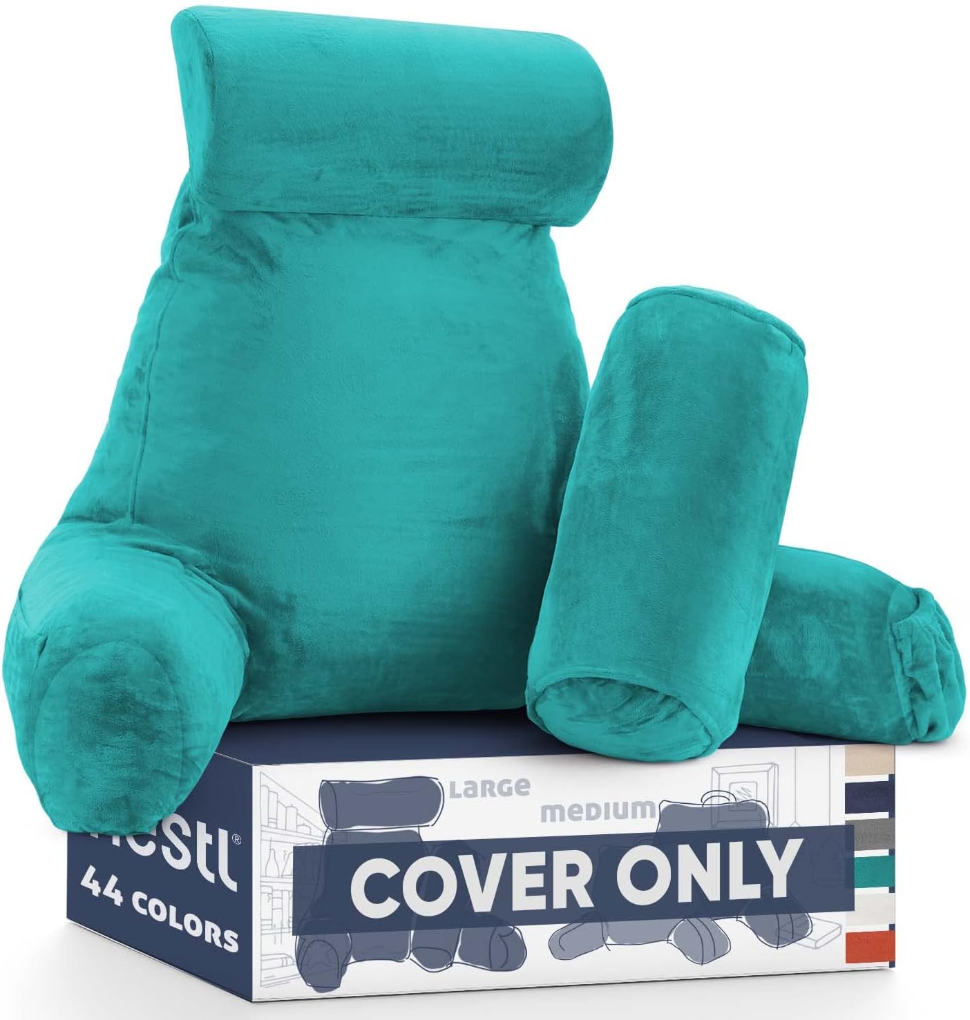 Nestl Reading Pillow Covers, (Cover Only) Extra Large Bed Rest Pillow